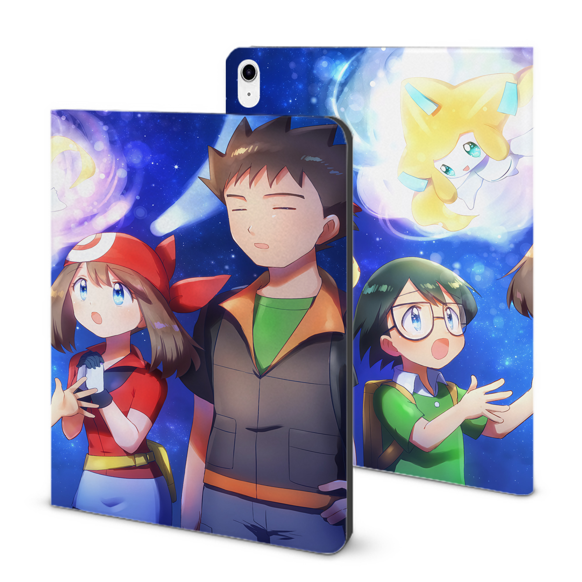 （画像用） ポケットモンスター Pokémon IPad ケース ブック型 PUレザー TPU 耐衝撃 軽量 薄型 ペン収納なし 全面保護 IPad 各モデル対応
